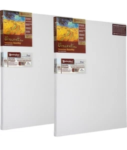 MASTERPIECE Z2VQ-1217 Vincent Pro 12x17 Linen Canvas 2 Pack 7/8” Deep - Picture 1 of 4