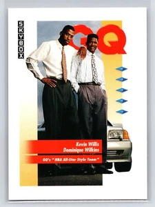 1991 Skybox Dominique Wilkins / Kevin Willis #325 GQ   Atlanta Hawks - Picture 1 of 2