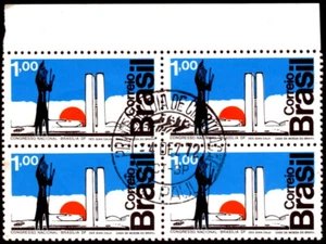 1266 BRAZIL 1972 CONGRESS BUILDING BY NIEMEYER, MI# 1350, CANCELED 1st DAY NH - Picture 1 of 1