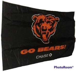 Bandera Go Bears Chase Bank Logo 36" ancho x 24" alto NFL azul/naranja - Imagen 1 de 2