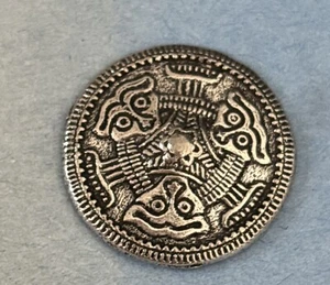 Vintage Pewter Buttons- (8) 13/16โ Classic Norwegian Trolls!! ๐ณ๐ด - Picture 1 of 8