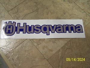 Large Husqvarna Blue/Gray Chainsaw Decal - Picture 1 of 1