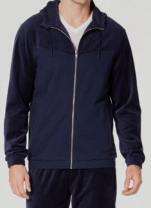 $165 ID Ideology Men's Blue Long-Sleeve Velour Hoodie Sweatshirt XL - Picture 1 of 1