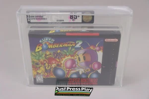 Super Bomberman 2 Nintendo SNES 1994 Hudson New Sealed VGA Gold Level 85+ NM+ - Picture 1 of 7