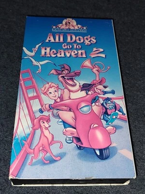 All Dogs Go To Heaven VHS Charlie Sheen Animated Family Comedy MGM - Image 1 of 4