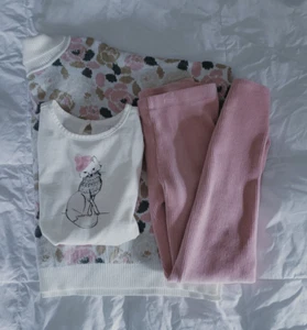 Janie and Jack Girls Rose Land of Sweets 4-Piece Outfit - Size 8 - Picture 1 of 13