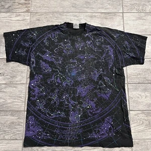 Camiseta De Colección 1993 Hemisferio Azul Líquido XL 90s Constelación Astrología Todas Partes - Imagen 1 de 7