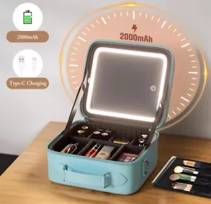 LAYADO Kosmetiktasche mit Spiegel, Reise Kosmetiktasche mit LED Spiegel, Kosmetik O... - Bild 1 von 9