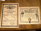 Antique Teacher’s Certificate & Cross And Crown Certificate 1908 & 1911