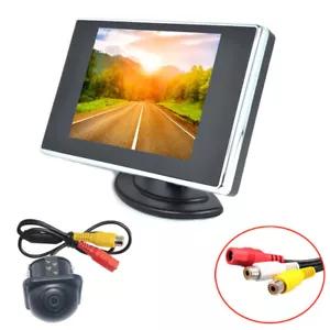 3.5 inch TFT LCD Color Screen Car Auto Video Rear View Backup Monitor Camera Kit - Picture 1 of 12