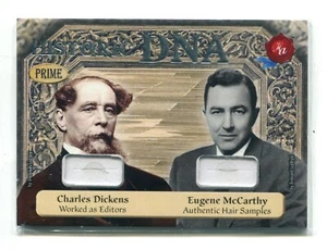 2024 Historic Autographs Prime DNA Charles Dickens Eugene McCarthy HAIR RELIC /3 - Picture 1 of 2