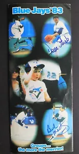 1983 Toronto Blue Jays Signed Pamphlet DAVE STIEB BUCK MARTINEZ Autographs - Picture 1 of 6