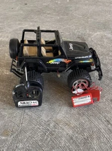 Vintage NIKKO Jeep Wrangler RC Includes Original Remote & Battery Good Shape - Picture 1 of 7