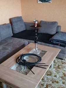 Shisha Smokezilla Minya Shisha 4er Set schwarz ca.80cm mit reichlich Zubehör - Bild 1 von 3