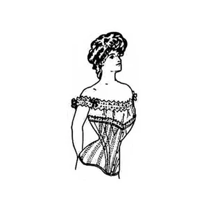 Past Patterns 1901-1908 Straight Front Corset Pattern - Picture 1 of 1