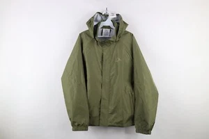 Vintage Ducks Unlimited Mens Large Spell Out Waterproof Hooded Rain Jacket Green - Picture 1 of 13