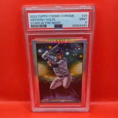 2023 TOPPS COSMIC CHROME #25 ANTHONY VOLPE STARS IN THE NIGHT NY YANKEES - Image 1 of 3