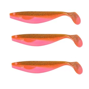 Balzer Shirasu UV Booster Shad Pink Motoroil 4 g 6 cm 3er Set Gummifische NEU - Bild 1 von 1