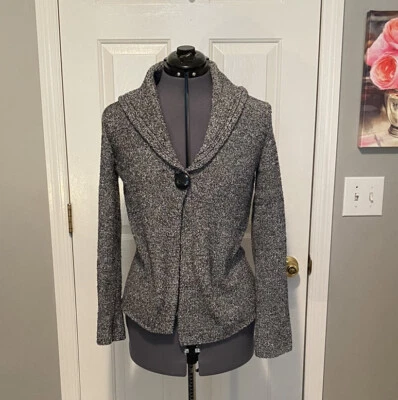 Cárdigan Tweeds Gris Un Botón Pequeño 226 Foto 1 de 4