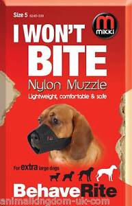 Mikki Nylon Fabric Muzzle For Dogs Size 5