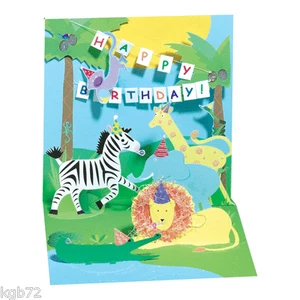 3D Jungle Pop Up Card Greeting Card by Up With Paper Treasures #827 - Picture 1 of 2