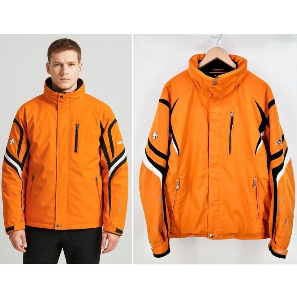 Descente Vtg Mens Ski Jacket D9-8625 Size L Orange Insulated Snowboard Coat - Image 1 of 4