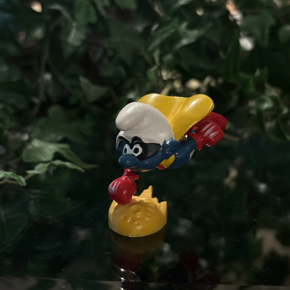 Figura Peyo Héroe Volador Pitufo Superman Pitufo 20127 1980 PVC De Colección  Foto 1 de 1