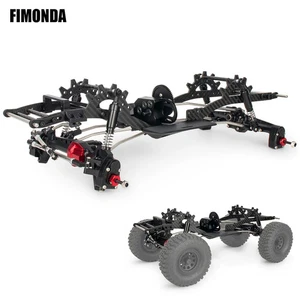 LCG Carbon Fiber Chassis Frame Kit for 1/10 RC Car Axial SCX10 II Cheater Rigs - Picture 1 of 20