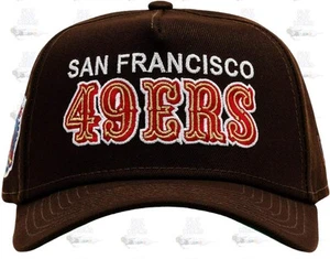 New Era San Francisco 49ers braun weiß rot grün blau 9Forty Patch Snapback Cap - Bild 1 von 5