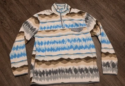 Ramatex Cabin Fever • 抓绒 • 森林 • 女式大号 • 1/4 纽扣套衫 — 第 1/4 张图片