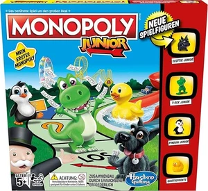 Monopoly Junior, für Kinder ab 5 Jahren, mit fröhlichen Charakteren, Brettspiel - Bild 1 von 5