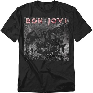 Bon Jovi Slippery Cover T-Shirt S-5XL, Black - Picture 1 of 3