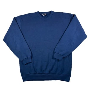Vintage Wilson Staff Men's Navy Blue Crewneck Pullover Sweatshirt Size Medium - Picture 1 of 8