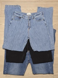 Abercrombie Kinder Jeans 3 Paar 15/16 Reg & Long blau / schwarz Baggy / Straight - Bild 1 von 10