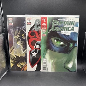 Steve Rogers Captain America #7 10 & 12. ERSTDRUCK MARVEL COMICS (2017)(G17-14) - Bild 1 von 4