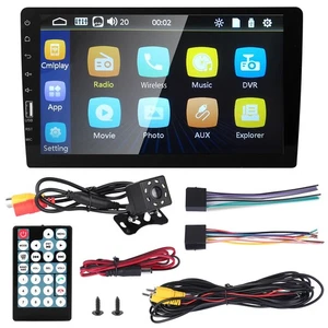 9" Car MP5 Stereo Player Touch Screen 1080P Wireless Car Radio FM USB AUX Back - Picture 1 of 21