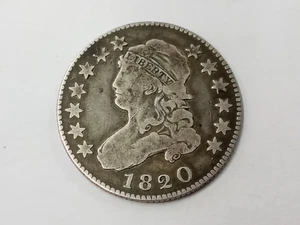 1820 Gedeckelte Büste Silber Viertel 25 Jh. - Bild 1 von 3