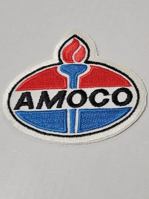 Amoco Gas Oil Company Logo Advertising Patch Badge Vintage - Image 1 of 3