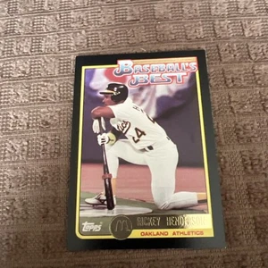 1992 Topps McDonald's Limited Edition Baseball's Best #3 Rickey Henderson HOF - Picture 1 of 3