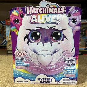 Hatchimals Alive, Mystery Hatch Pufficorn, Surprise Interactive Toy & Egg