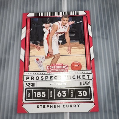 2020 Contenders Draft Picks Stephen Curry Prospect Ticket Variation #1 Wildcats - Image 1 of 2