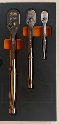 GearWrench 81206XP - 1/4", 3/8" y 1/2" Drive 120XP Juego de trinquete lágrima Foto 1 de 4