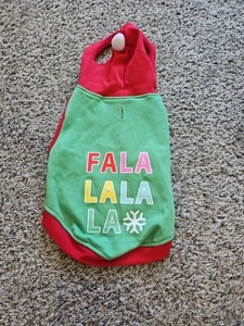 Wondershop Target "Falalala" Dog/Cat Small Holiday Xmas Hoodie - Picture 1 of 3