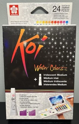 Sakura Koi карман поле эскиз набор - 24 цвета акварель набор с кистью - Изображение 1 из 4