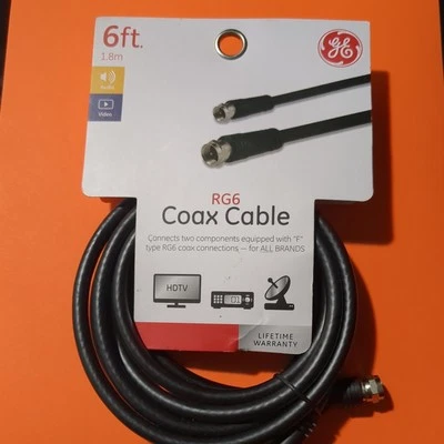 Digital Audio Coaxial Cable - Subwoofer Cable - (S/PDIF) RCA RG6 Cable, 6 Feet - Image 1 of 4