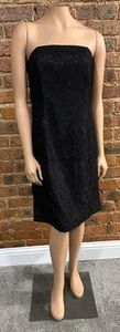 VGC White House Black Market Black Corset Sequin & Lace Dress SZ 10 - Picture 1 of 6