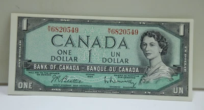 1954 Canada $1 Unc Banknote M/Y 6820549 - Image 1 of 2