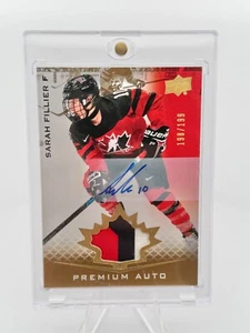 2021 Upper Deck Team Canada - Sarah Fillier - Premium Auto Patch /199 - Picture 1 of 2