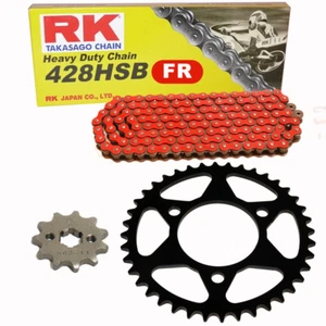 Chain Set Suitable for Rieju RS-2 Naked 125 05-10 Chain RK Fr 428 Hsb 130 Of - Bild 1 von 4