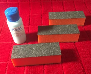 AFX TOMY - HO SLOT CAR TRACK CLEANING SYSTEM - THREE BLOCK PACK - TWO STEPS - Picture 1 of 2